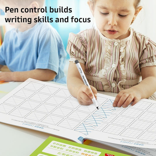 Pinwheel Graphic Pen Training Buku Latihan Pena Anak Menulis Persiapan Sekolah 3 Tahun Ke Atas