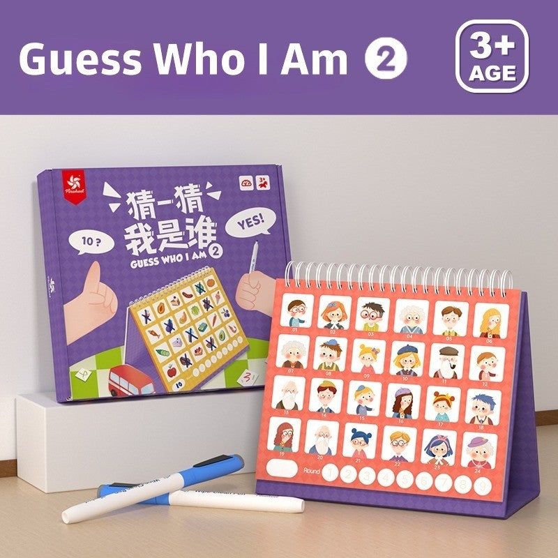 Pinwheel Guess Who I Am Mainan Edukatif Tebak Tebakan Keluarga Latihan Berbicara dan Logika