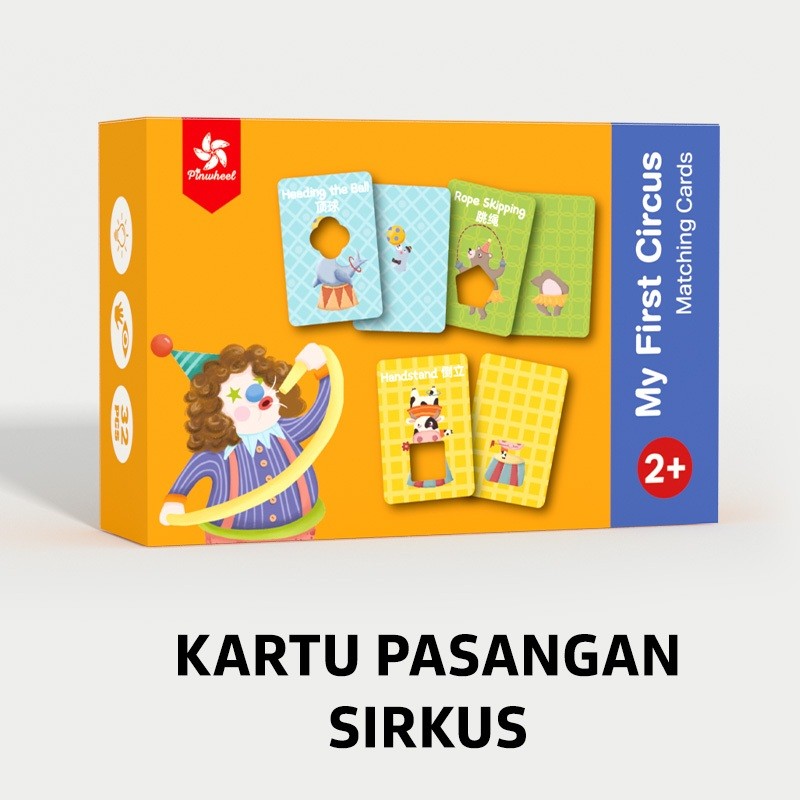 Pinwheel My First Animal Matching Cards Mainan Edukasi Anak Balita Kartu Pencocokan Hewan