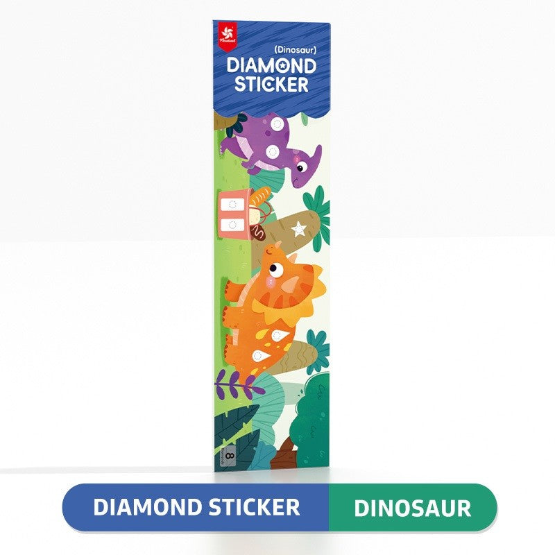 Pinwheel Diamond Sticker DIY Mainan Edukasi Seni Stiker Berlian 3D Anak 3 Tahun Hadiah Kreatif