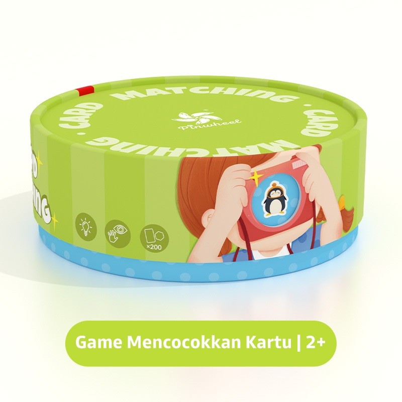 Pinwheel Card Matching Permainan Kartu Edukasi Latih Memori Koordinasi Tangan Mata 3 Tahun Ke Atas