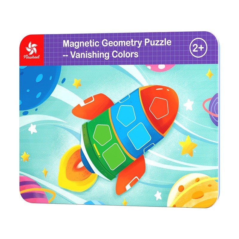 Pinwheel Magnetic Geometry Puzzle Mainan Edukasi Magnet Cocok Bentuk Warna Anak 3 Tahun Ke Atas