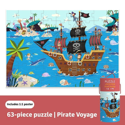 Pinwheel Jigsaw Puzzle 63 Celengan Edukasi Anak Latih Fokus Pengamatan Kreativitas 3 Tahun Ke Atas