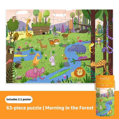 Pinwheel Jigsaw Puzzle 63 Celengan Edukasi Anak Latih Fokus Pengamatan Kreativitas 3 Tahun Ke Atas