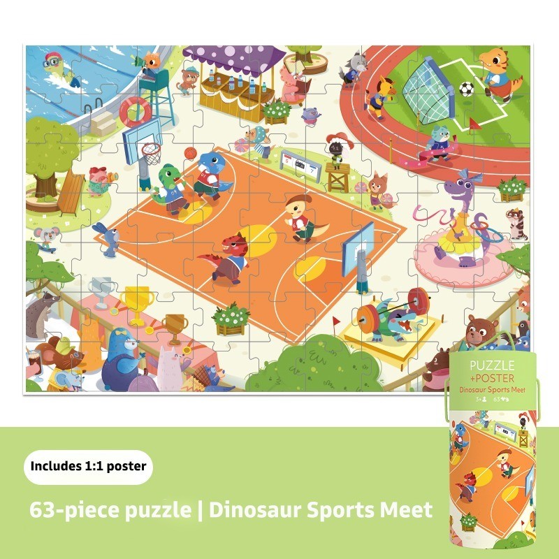 Pinwheel Jigsaw Puzzle 63 Celengan Edukasi Anak Latih Fokus Pengamatan Kreativitas 3 Tahun Ke Atas