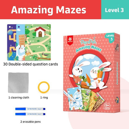 Pinwheel PenPal Focus Series Kartu Latihan Konsentrasi Anak Bisa Dihapus Mainan Edukasi 3 Tahun
