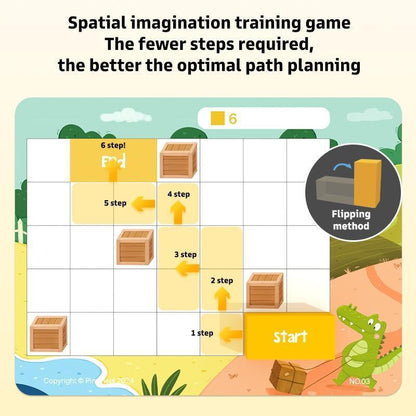 Pinwheel Little Crocodile Push the Box Mainan Edukasi Anak