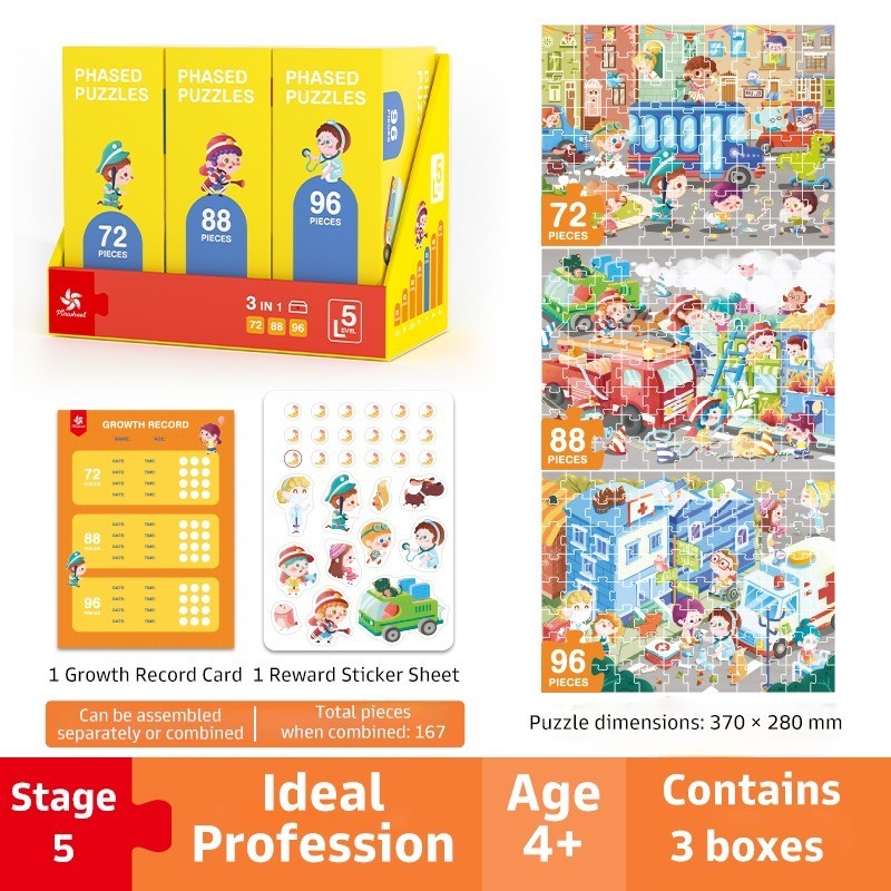 Pinwheel Phased Puzzle Anak Bertingkat Edukasi Melatih Fokus Motorik Halus Usia 1.5 Tahun Ke Atas