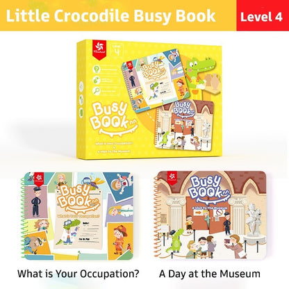 Pinwheel Busy Book Buku Aktivitas Anak 2 Tahun Montessori Mainan Edukasi Balita Velcro Set 2 Buku