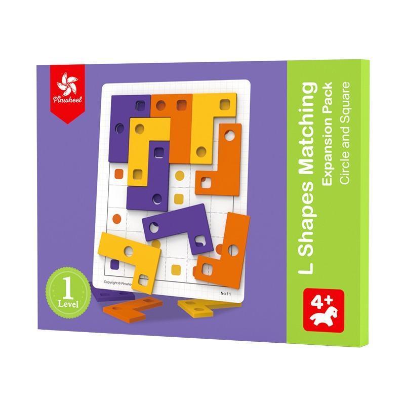 Pinwheel L-Shaped Logic Matching Board Game Expansion Pack Mainan Edukasi Anak