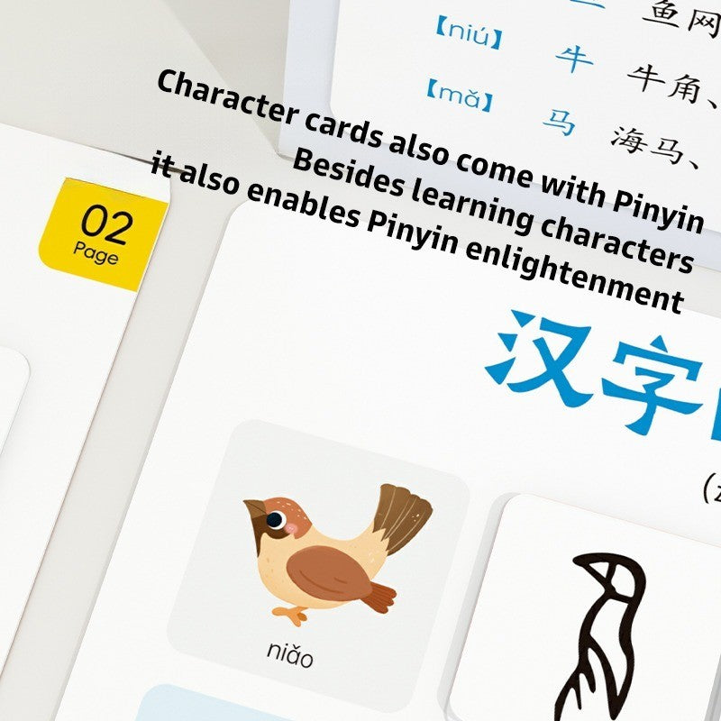 Pinwheel Evolution of Chinese Character Mainan Edukasi Anak Belajar Bahasa Mandarin flash card for kids