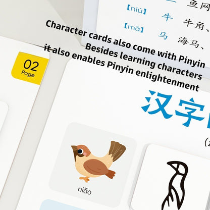 Pinwheel Evolution of Chinese Character Mainan Edukasi Anak Belajar Bahasa Mandarin flash card for kids