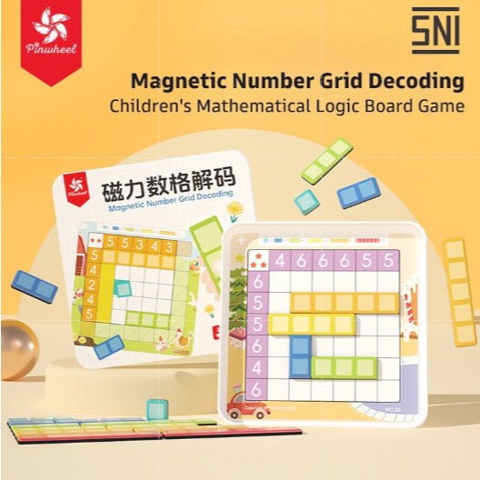 Pinwheel Number Grid Permainan Magnetik Edukasi Latih Logika Matematika Konsentrasi 3 Tahun Ke Atas