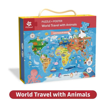 pinwheel Puzzle Kidsmile 48 Pcs Puzzle Anak Puzzle Mainan Edukasi Anak Puzzle Kayu Jigsaw puzzle