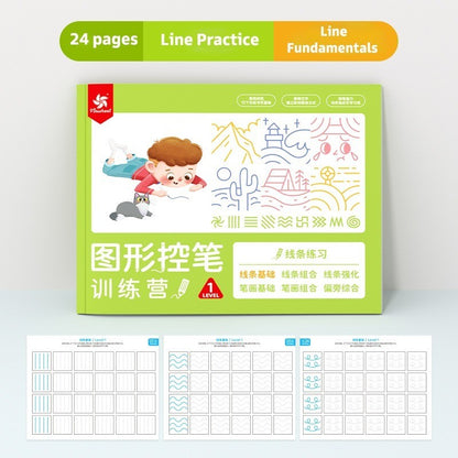 Pinwheel Graphic Pen Training Buku Latihan Pena Anak Menulis Persiapan Sekolah 3 Tahun Ke Atas