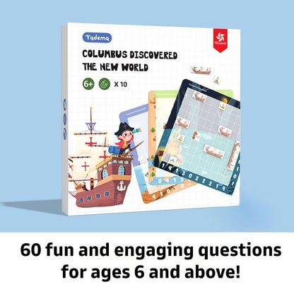 Pinwheel Colombus Discover The World Mainan Papan Edukatif Anak Usia 6+ Pemikiran Logis Angka