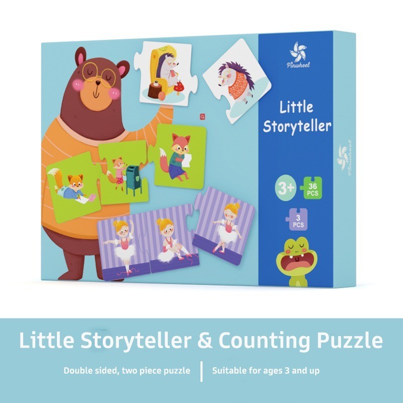 Pinwheel Educational Matching Puzzle Latih Pengenalan Hewan Lawan Kata Motorik Halus 3 Tahun Ke Atas