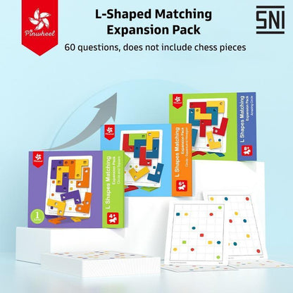 Pinwheel L-Shaped Logic Matching Board Game Expansion Pack Mainan Edukasi Anak