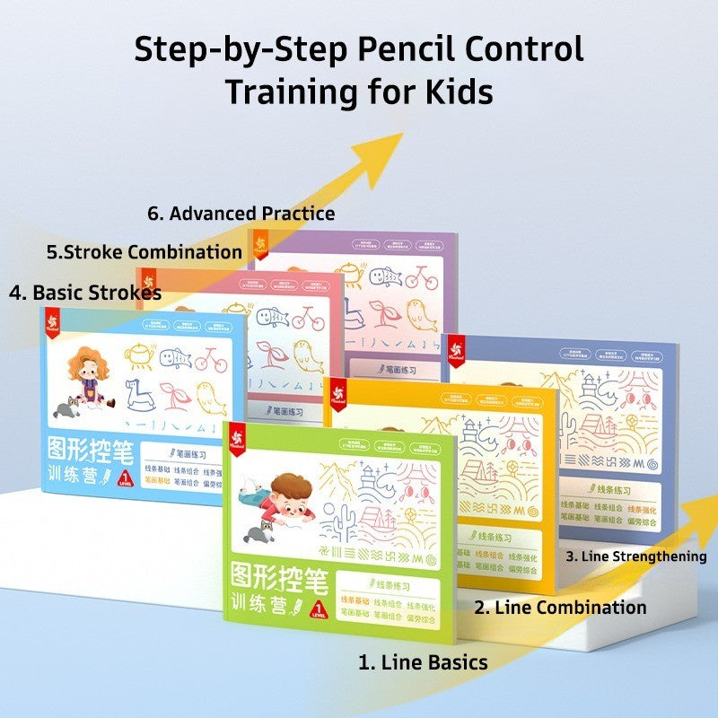 Pinwheel Graphic Pen Training Buku Latihan Pena Anak Menulis Persiapan Sekolah 3 Tahun Ke Atas