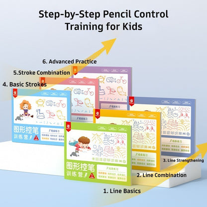 Pinwheel Graphic Pen Training Buku Latihan Pena Anak Menulis Persiapan Sekolah 3 Tahun Ke Atas