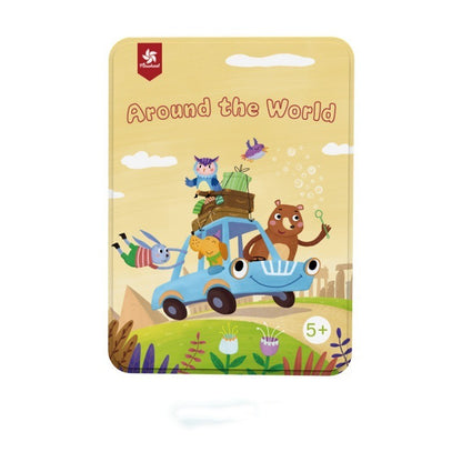Pinwheel Magnet Cocok Cocokan Around the World Mainan Edukasi Latih Wawasan Anak TK 3 Hingga 6 Tahun