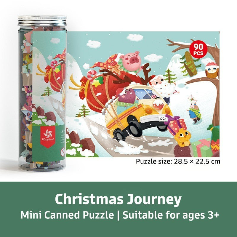 pinwheel Puzzle Kidsmile 90Pcs mini Anak Mainan Edukasi Anak Kayu Jigsaw