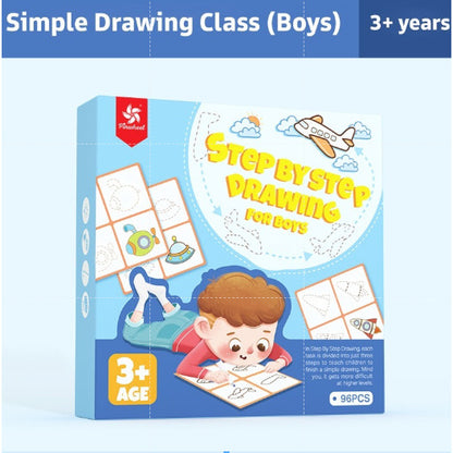 Pinwheel Step by Step Drawing Mainan Edukasi Belajar Menggambar Anak Papan Lukis 3 Tahun Ke Atas