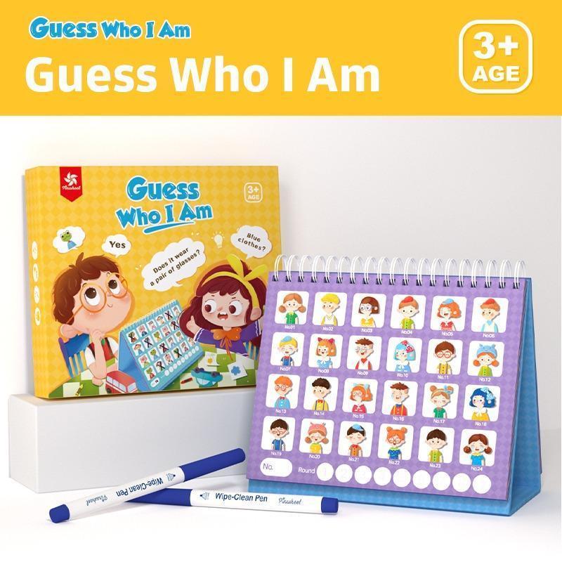 Pinwheel Guess Who I Am Mainan Edukatif Tebak Tebakan Keluarga Latihan Berbicara dan Logika