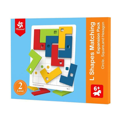 Pinwheel L-Shaped Logic Matching Board Game Expansion Pack Mainan Edukasi Anak
