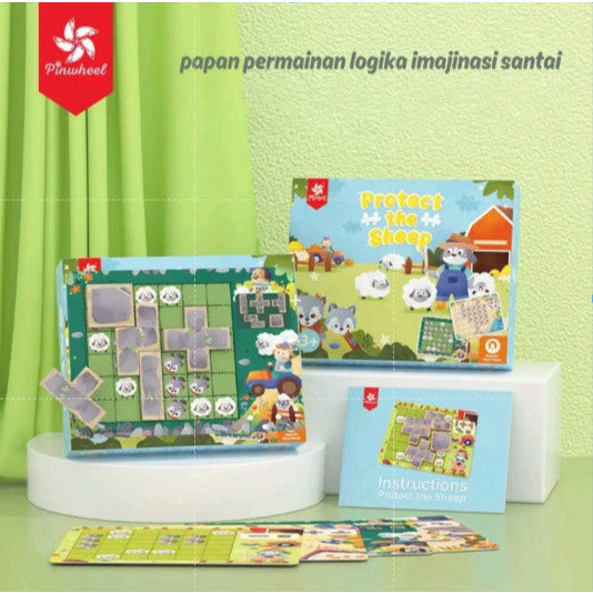 Pinwheel Protect the Sheep Logic Games Logical Reasoning Games Mainan Edukasi Anak