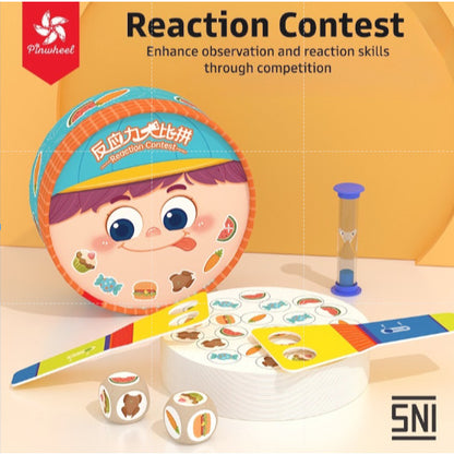 Pinwheel Reaction Contest Mainan Edukasi Latih Reaksi Konsentrasi Pengamatan Anak 3 Tahun Ke Atas