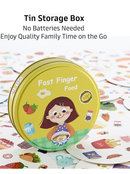 Pinwheel Fast Finger Kartu Flash Card Edukasi Anak Mengenal Huruf Benda Latihan Reaksi Keluarga