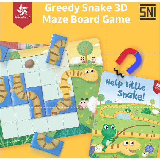 Pinwheel Help Little Snake Permainan Magnetik Ular Edukasi Latih Berpikir Koordinasi Tangan Mata
