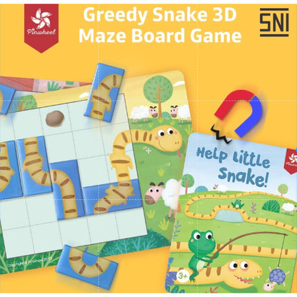 Pinwheel Help Little Snake Permainan Magnetik Ular Edukasi Latih Berpikir Koordinasi Tangan Mata