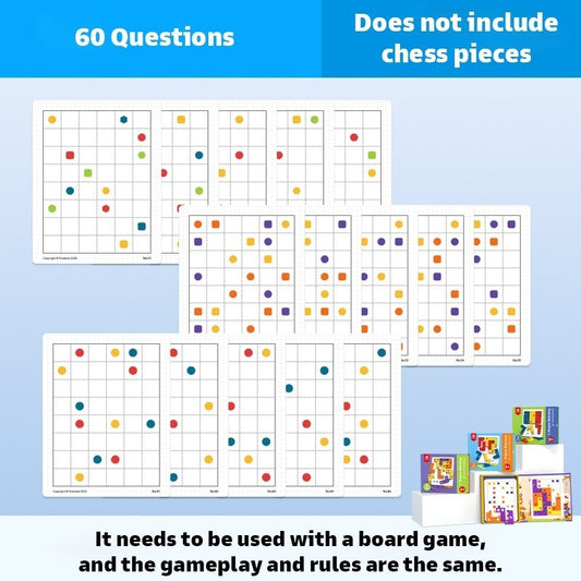 Pinwheel L-Shaped Logic Matching Board Game Expansion Pack Mainan Edukasi Anak