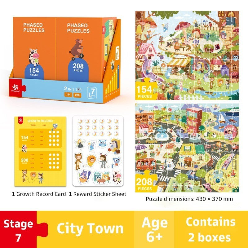 Pinwheel Phased Puzzle Anak Bertingkat Edukasi Melatih Fokus Motorik Halus Usia 1.5 Tahun Ke Atas