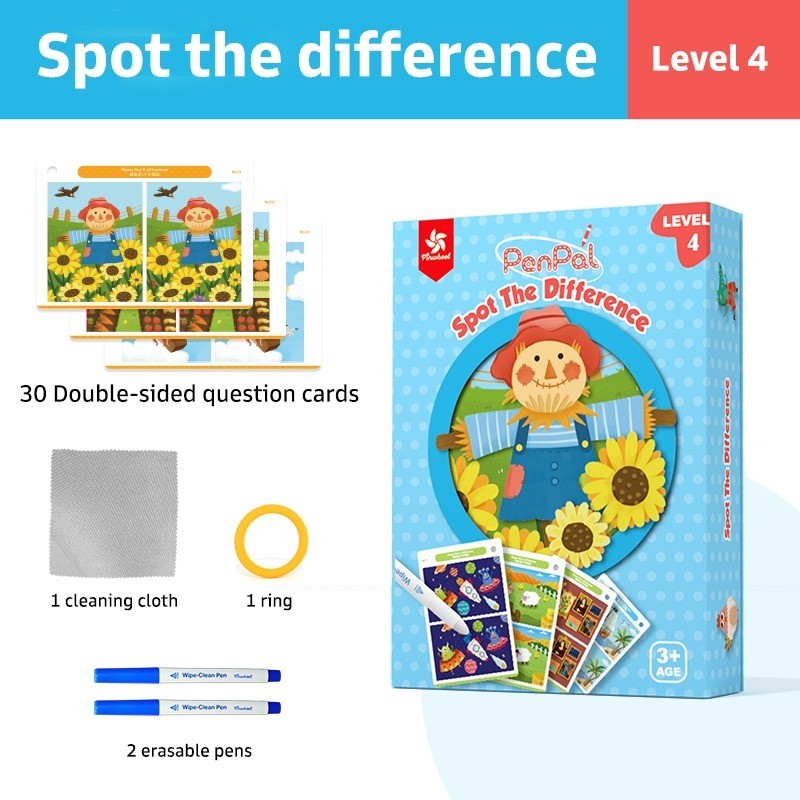 Pinwheel PenPal Focus Series Kartu Latihan Konsentrasi Anak Bisa Dihapus Mainan Edukasi 3 Tahun