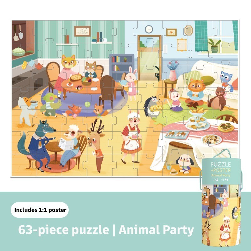 Pinwheel Jigsaw Puzzle 63 Celengan Edukasi Anak Latih Fokus Pengamatan Kreativitas 3 Tahun Ke Atas