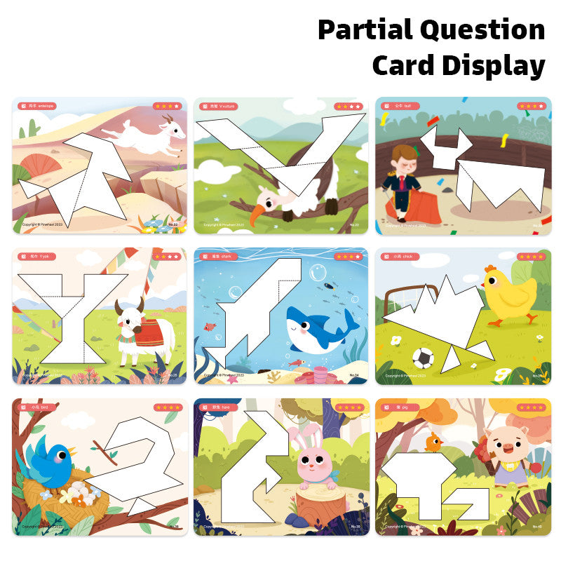 Pinwheel Magical Tangram Expansion Question Cards Mainan Edukasi Anak
