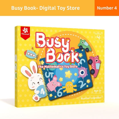 Pinwheel Busy Book Buku Aktivitas Anak 2 Tahun Montessori Mainan Edukasi Balita Velcro Set 1 Buku