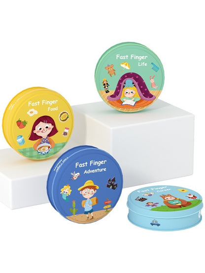 Pinwheel Fast Finger Kartu Flash Card Edukasi Anak Mengenal Huruf Benda Latihan Reaksi Keluarga