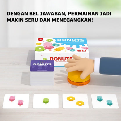 Pinwheel Donat board Game Fokus Mainan Meja Anak Edukatif Interaksi Orang Tua Mainan Latihan Fokus