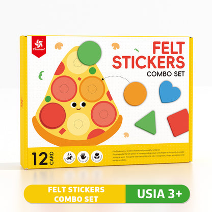 Pinwheel Felt Sticker DIY Mainan Edukasi Montessori Busa Lembut Kreatif Anak 3 Tahun Ke Atas