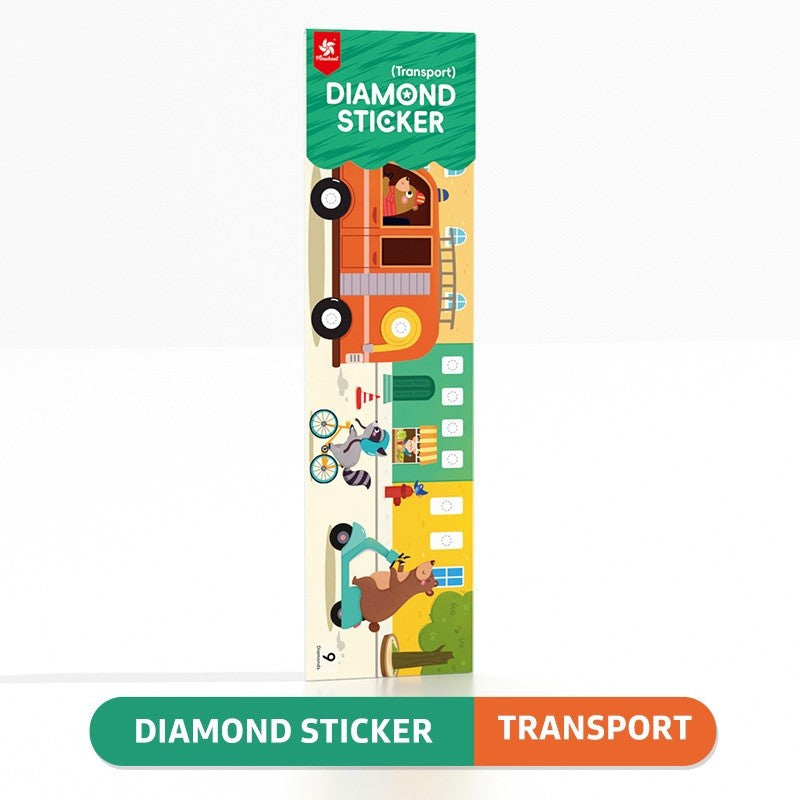Pinwheel Diamond Sticker DIY Mainan Edukasi Seni Stiker Berlian 3D Anak 3 Tahun Hadiah Kreatif