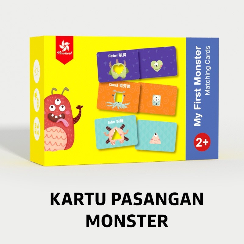 Pinwheel My First Animal Matching Cards Mainan Edukasi Anak Balita Kartu Pencocokan Hewan