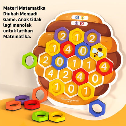 Mainan Magnet Number Beehive Pinwheel Edukasi Matematika Latih Rasa Angka Anak Usia 3 Tahun Ke Atas