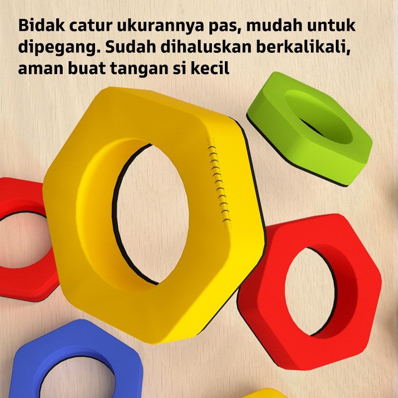 Mainan Magnet Number Beehive Pinwheel Edukasi Matematika Latih Rasa Angka Anak Usia 3 Tahun Ke Atas