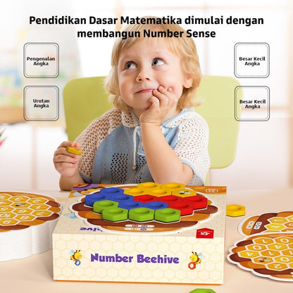 Mainan Magnet Number Beehive Pinwheel Edukasi Matematika Latih Rasa Angka Anak Usia 3 Tahun Ke Atas