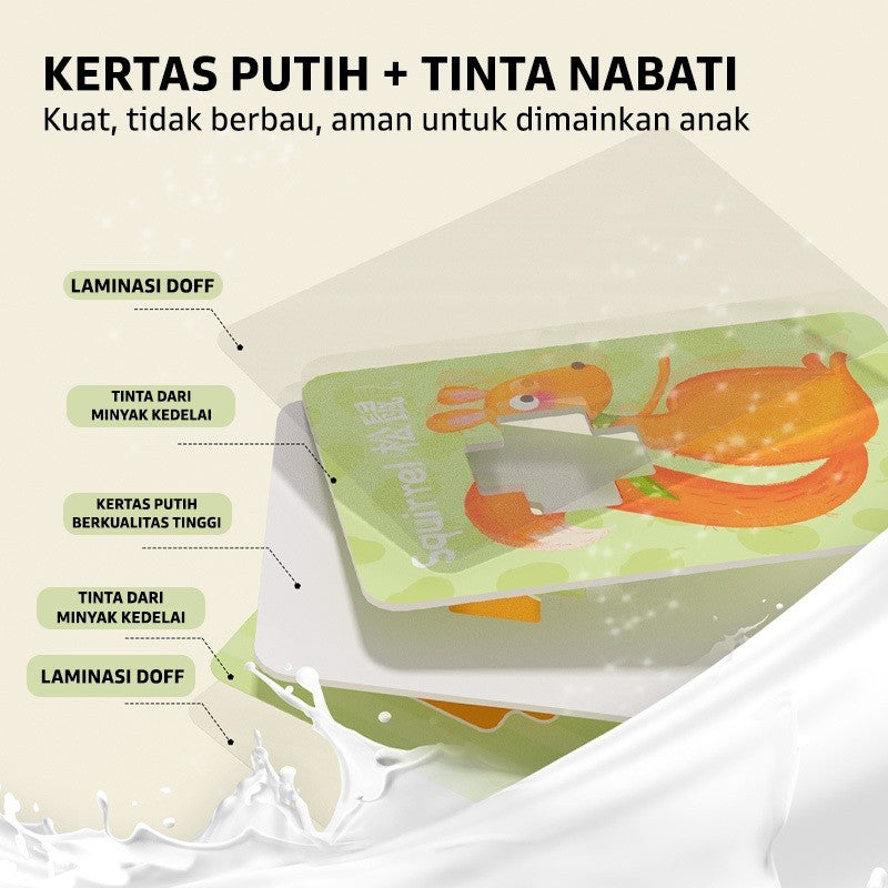 Pinwheel My First Animal Matching Cards Mainan Edukasi Anak Balita Kartu Pencocokan Hewan