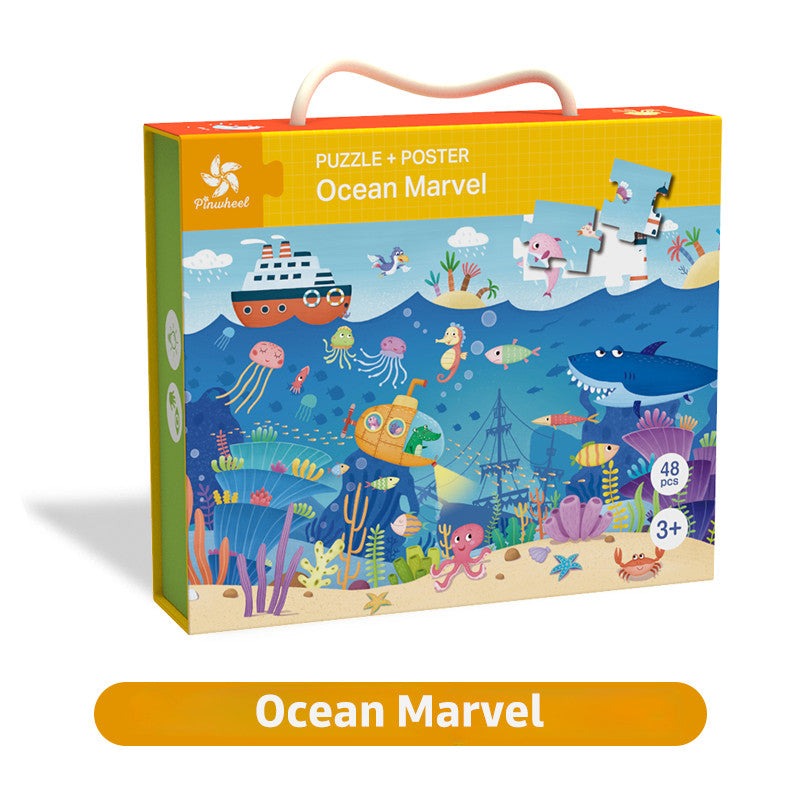 pinwheel Puzzle Kidsmile 48 Pcs Puzzle Anak Puzzle Mainan Edukasi Anak Puzzle Kayu Jigsaw puzzle